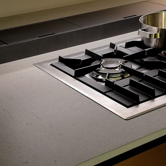 Encimera con quemadores a gas Dekton Sirocco
