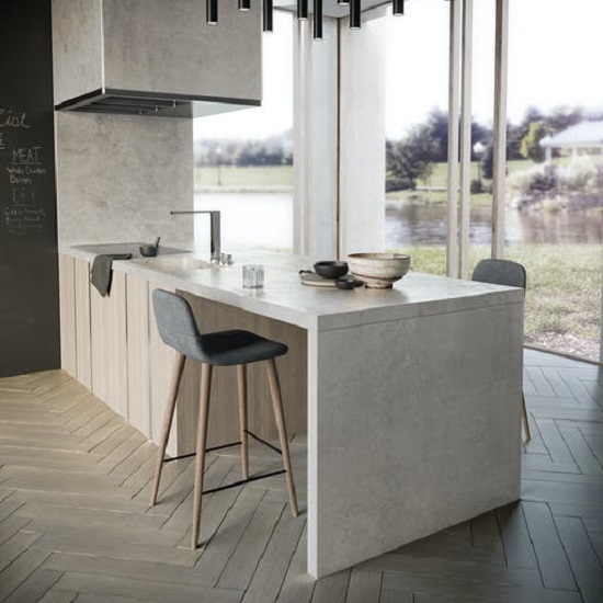 Dekton Kreta isla de cocina compactada