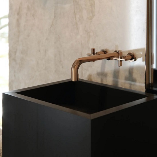 Fregadero moderno Silestone Negro Tebas