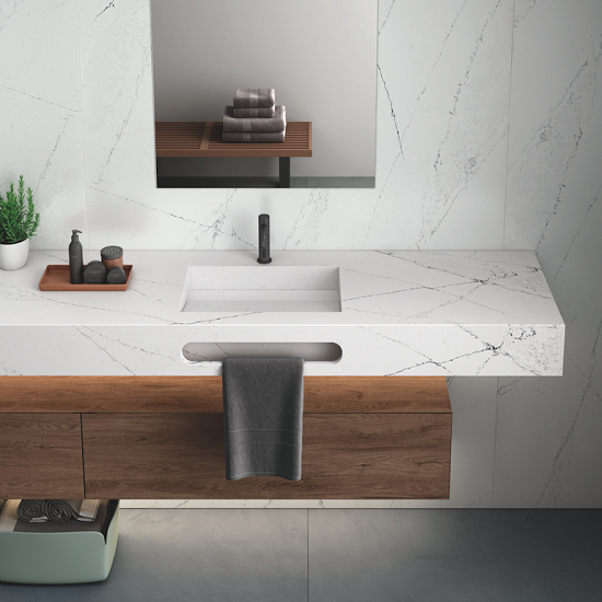Tocador de baño Silestone Ethereal Noctis