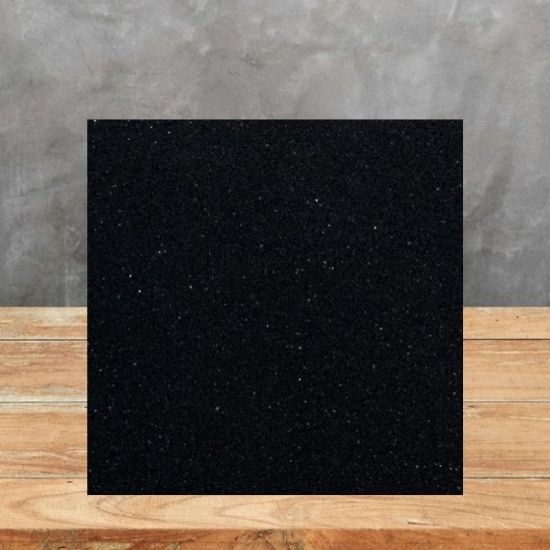 Muestra de cuarzo Silestone Negro Tebas
