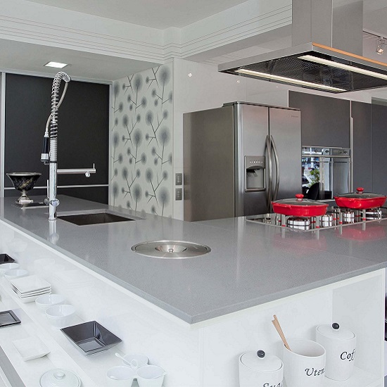 cocina blanca Silestone Blanco Norte