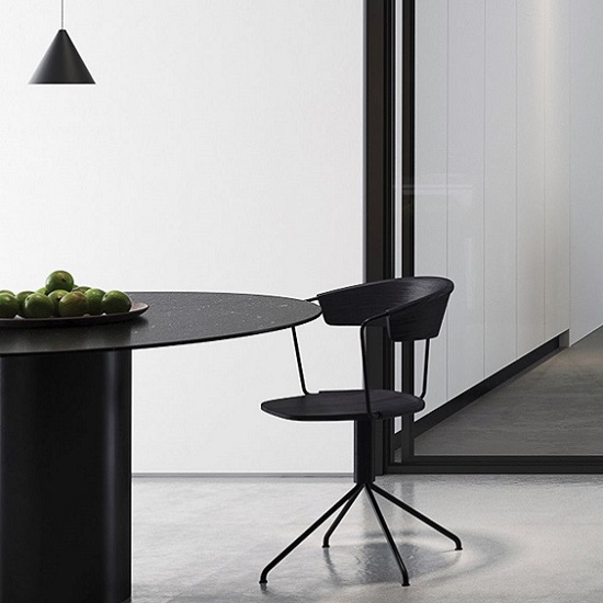 tope de mesa Compac Volcano Dark