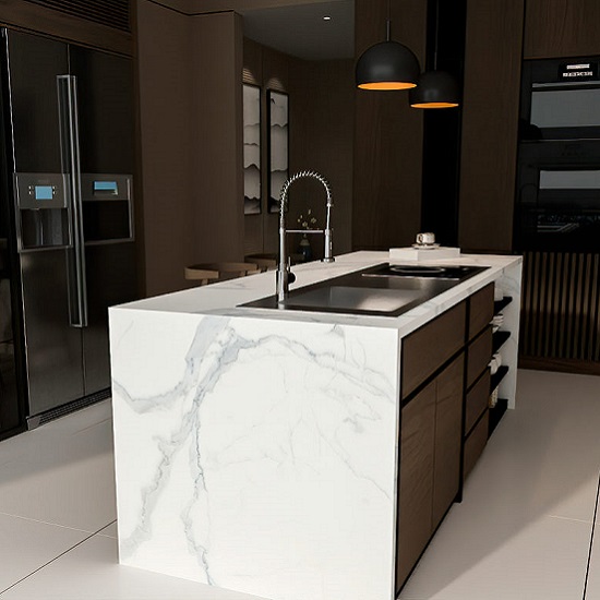 encimera porcelanico Techlam Kalos Bianco
