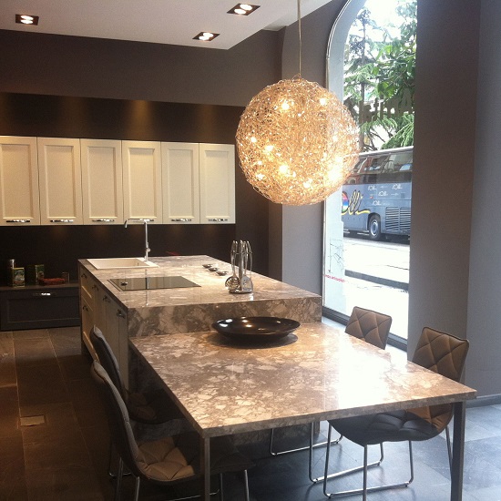 isla cocina Cuarcita Super White