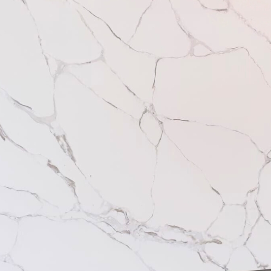 primer plano de Cuarzo Zebra Silver Levantina Quartz