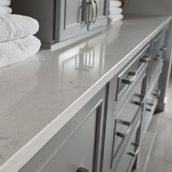 encimera de Cuarzo Carrara 3cm grosor