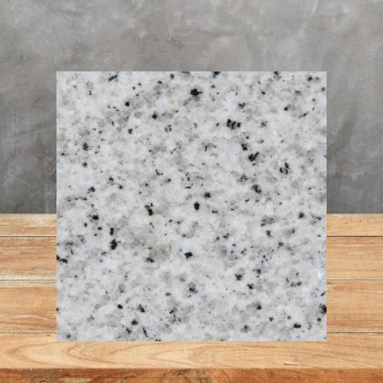 una encimera Granito Blanco Cristal