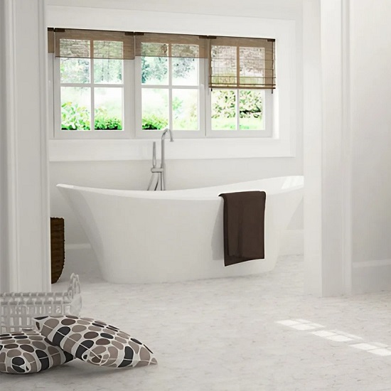 baño terrazo blanco Althea