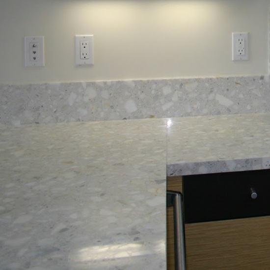 encimera de cocina Terrazo Arabescato Bianco