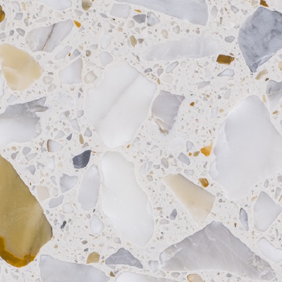 primer plano de Terrazo Arabescato Bianco