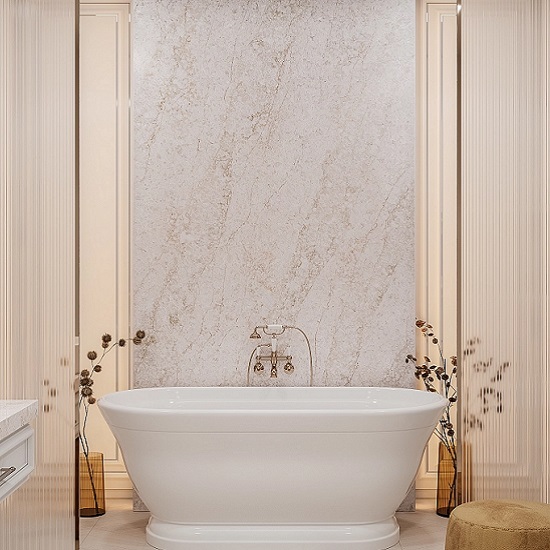 pared de baño en Technistone Glencoe