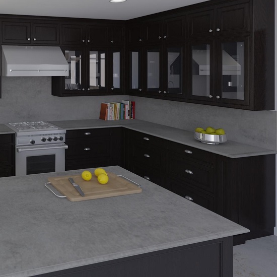encimeras Dekton Sabbia en una cocina