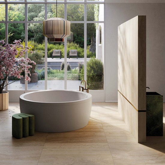 baño madera Porcelanosa Xtone E Wood Camel