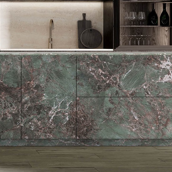 encimera y frente encimera Ascale Amazonite Seagreen