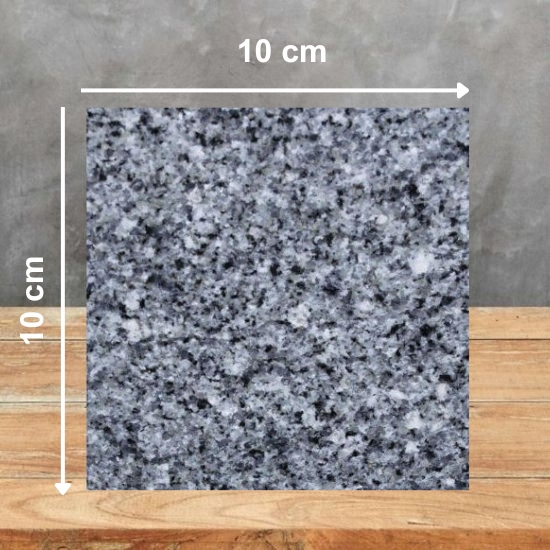 imagen de una Granito Azul Platino con medida