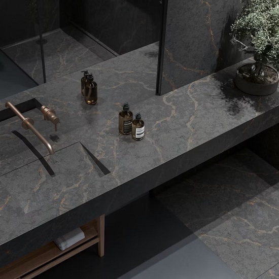 un lavabo Silestone Bohemian Flame