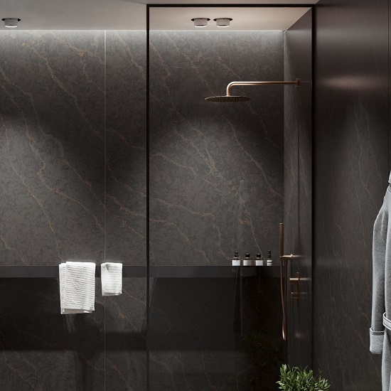 pared Silestone Bohemian Flame