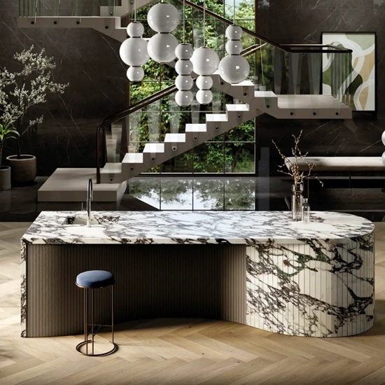 isla de cocina Xtone Calacatta Viola